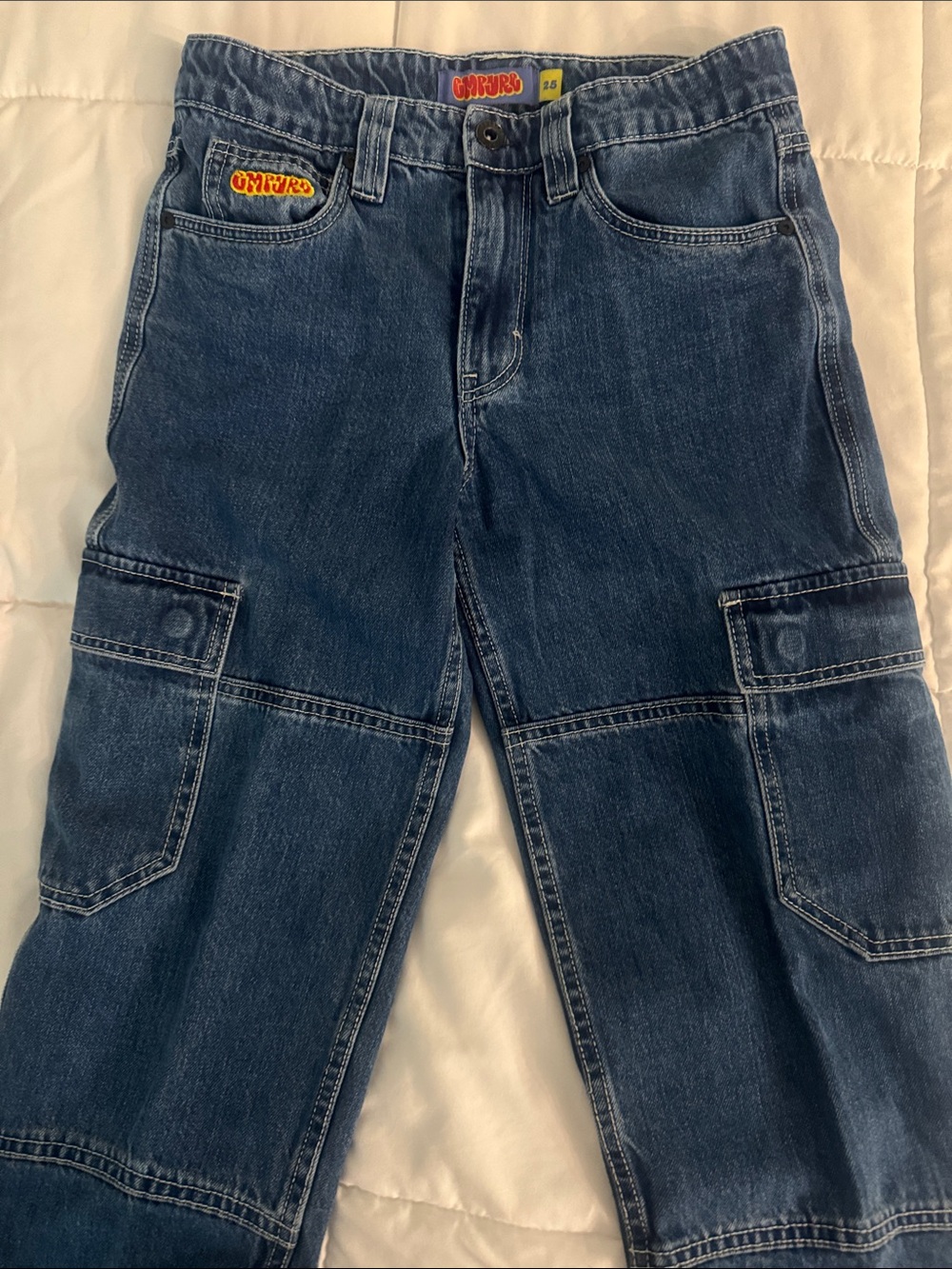 Empyre Blue Denim Cargo Pants